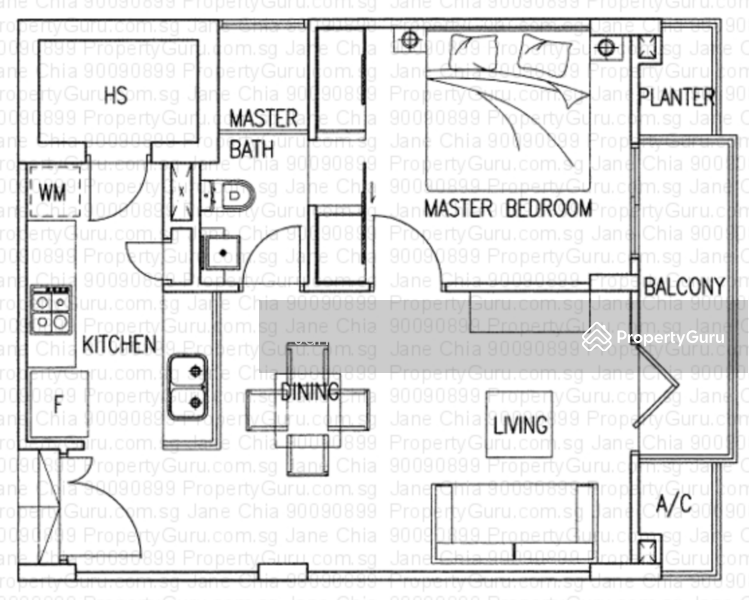 D'Evelyn, 18 Evelyn Road, Newton / Novena, 1 Bedroom, 614 sqft, Apartment For Rent, by Jane Chia, 9066935 - PropertyGuru.com.sg