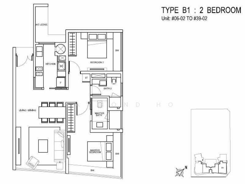 2Bed-980 sqft