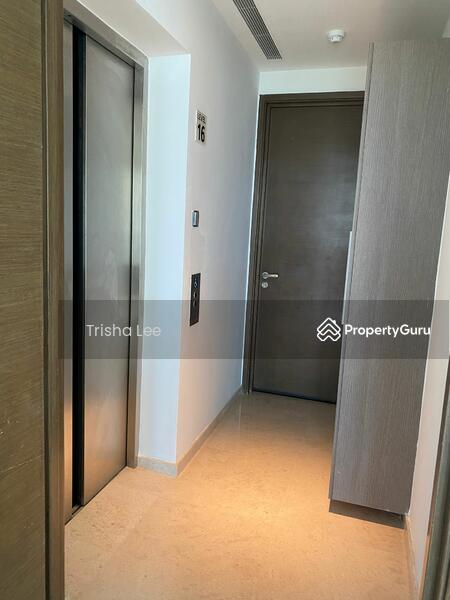 Private Lift Lobby with Built-in Shoe Cabinet