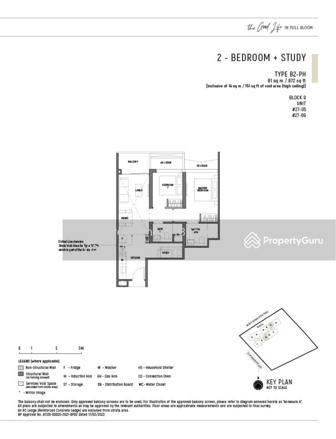 Blossoms By The Park, 9 Slim Barracks Rise, 1 Bedroom, 130 sqft, N SALE