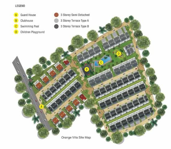 Orange Villa - Site Plan - iProperty.com.my