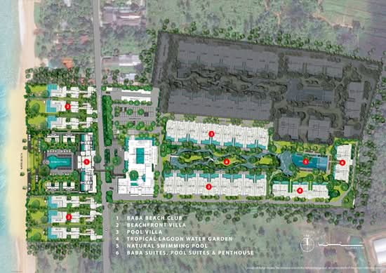 Baba Beach Club Phuket : บาบา บีชคลับ ภูเก็ต - Site Plan