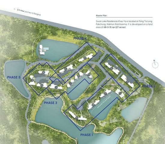 Swan Lake Residences Khao Yai : สวอนเลค เรสซิเดนท์ เขาใหญ่ - Site Plan