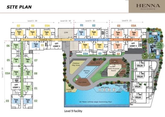 Henna Residence @ The Quartz WM - Site Plan - iProperty.com.my