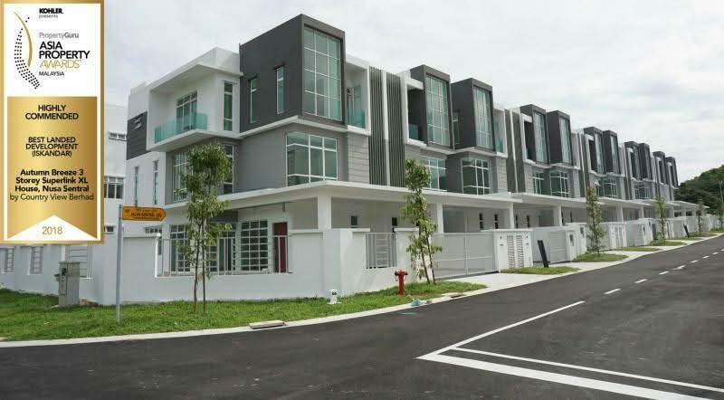 Autumn Breeze 3 Storey Superlink XL House, Taman Nusa Sentral
