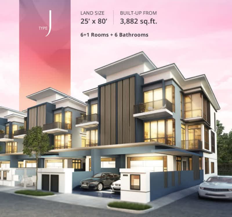 Autumn Breeze 3 Storey Superlink XL House, Taman Nusa Sentral