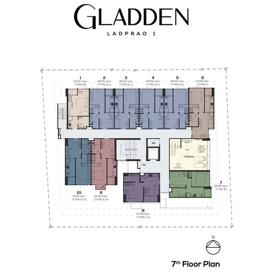 Gladden Condo Ladprao 1 - Site Plan