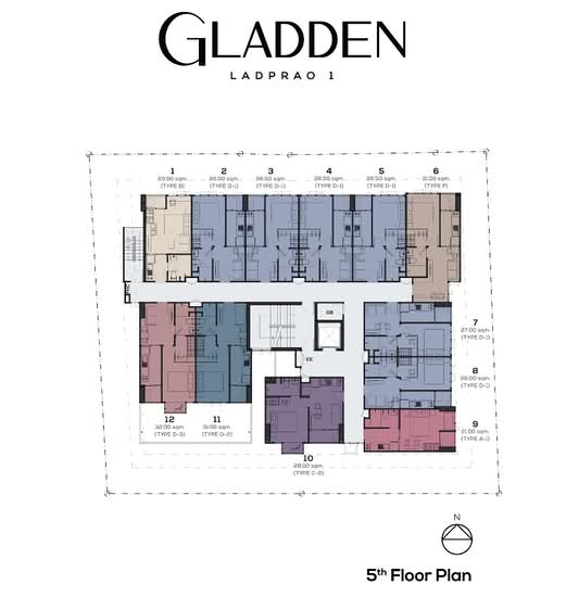 Gladden Condo Ladprao 1 - Site Plan
