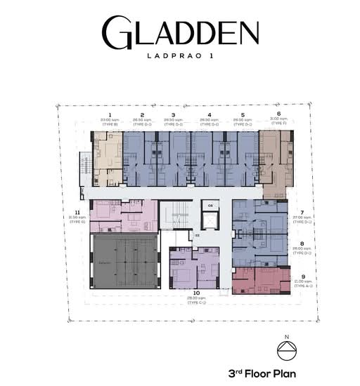 Gladden Condo Ladprao 1 - Site Plan