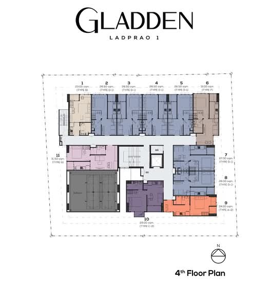 Gladden Condo Ladprao 1 - Site Plan