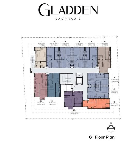 Gladden Condo Ladprao 1 - Site Plan