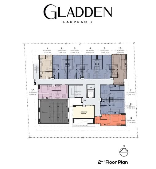 Gladden Condo Ladprao 1 - Site Plan