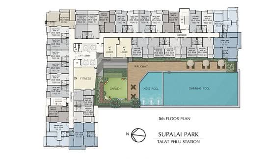 Supalai Park Talat Phlu Station : ศุภาลัย ปาร์ค สถานีตลาดพลู - Site Plan