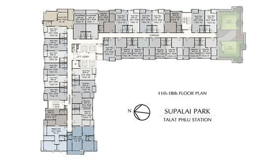 Supalai Park Talat Phlu Station : ศุภาลัย ปาร์ค สถานีตลาดพลู - Site Plan