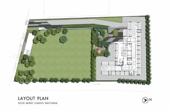 Niche Mono Chaengwattana : นิช โมโน แจ้งวัฒนะ - Site Plan
