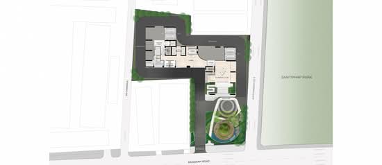 The Extro Phayathai-Rangnam : ดิ เอ็กซ์โทร พญาไท–รางน้ำ - Site Plan