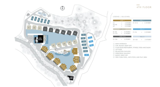 MGallery Residences, MontAzure Lakeside - Site Plan