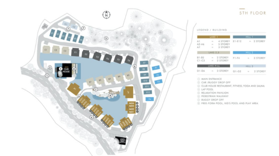 MGallery Residences, MontAzure Lakeside - Site Plan