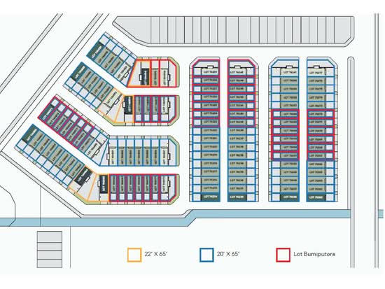 Single Storey Terrace-Phase 7A @ Tanjong Puteri Resort - Site Plan - iProperty.com.my