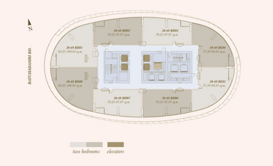 Magnolias Ratchadamri Boulevard - Site Plan