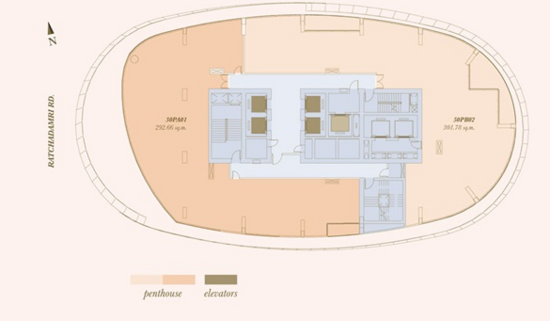 Magnolias Ratchadamri Boulevard - Site Plan