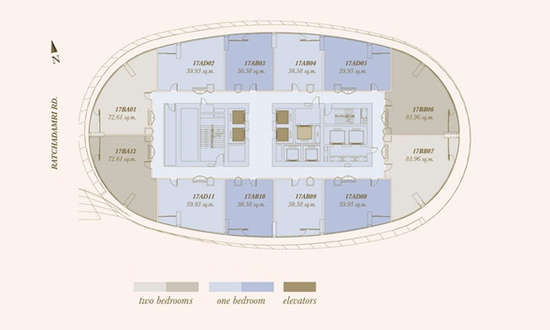 Magnolias Ratchadamri Boulevard - Site Plan