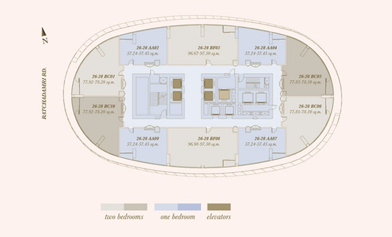 Magnolias Ratchadamri Boulevard - Site Plan