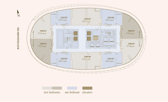 Magnolias Ratchadamri Boulevard - Site Plan