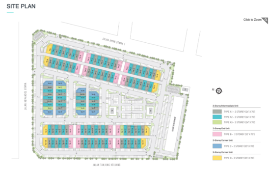 Triana 2 & 3 Storey Shop Offices @ Tropicana Aman - Site Plan - iProperty.com.my