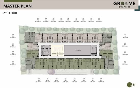Groove Scape Ladprao-Sutthisan : กรู๊ฟ สเคป ลาดพร้าว - สุทธิสาร - Site Plan