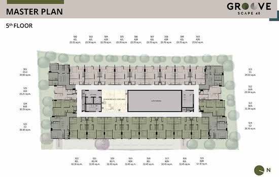 Groove Scape Ladprao-Sutthisan : กรู๊ฟ สเคป ลาดพร้าว - สุทธิสาร - Site Plan