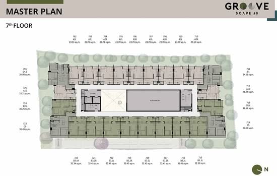 Groove Scape Ladprao-Sutthisan : กรู๊ฟ สเคป ลาดพร้าว - สุทธิสาร - Site Plan