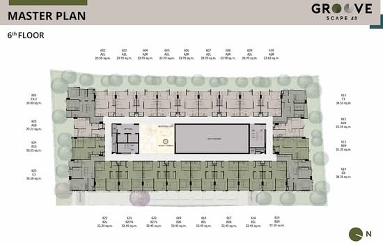 Groove Scape Ladprao-Sutthisan : กรู๊ฟ สเคป ลาดพร้าว - สุทธิสาร - Site Plan