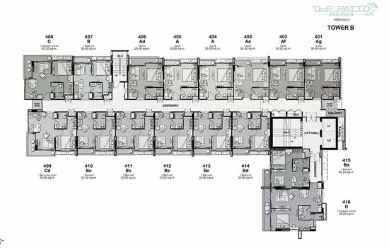 The Blu X Bangsaen - Site Plan