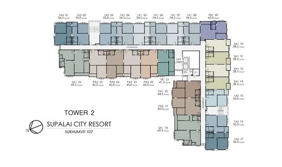 Supalai City Resort Sukhumvit 107 : ศุภาลัย ซิตี้ รีสอร์ท สุขุมวิท 107 - Site Plan