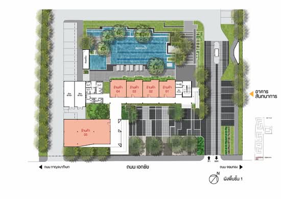 Lumpini Condo Town Ekachai 48 : ลุมพินี คอนโดทาวน์ เอกชัย 48 - Site Plan