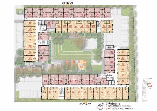 Lumpini Condo Town Ekachai 48 : ลุมพินี คอนโดทาวน์ เอกชัย 48 - Site Plan