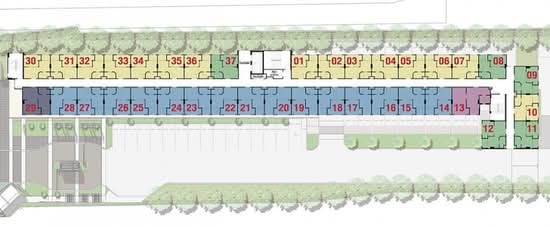 Lumpini Ville Sukhumvit 76-Bearing Station 2 - Site Plan