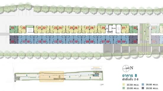 Lumpini Ville Sukhumvit 76-Bearing Station 2 - Site Plan