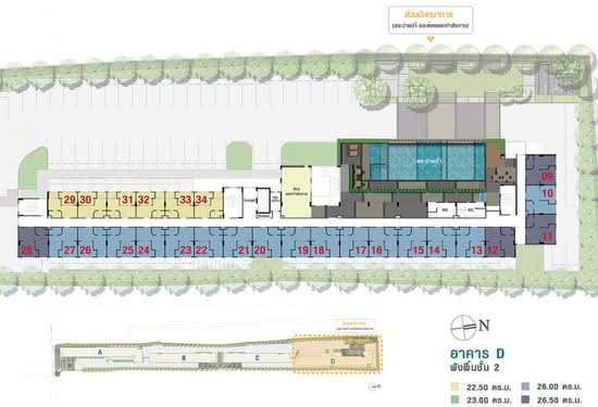 Lumpini Ville Sukhumvit 76-Bearing Station 2 - Site Plan
