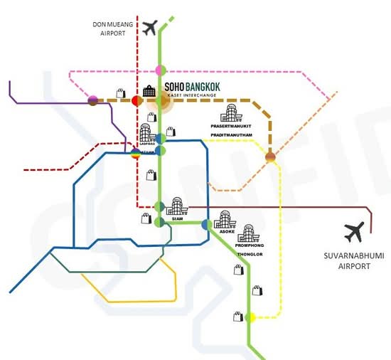 So Origin Kaset Interchange - Site Plan