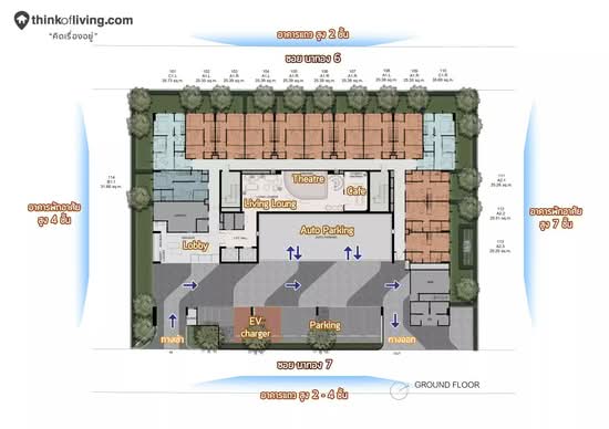 Groove Muse Ratchada 7 : กรู๊ฟ มิวส์ รัชดา 7 - Site Plan