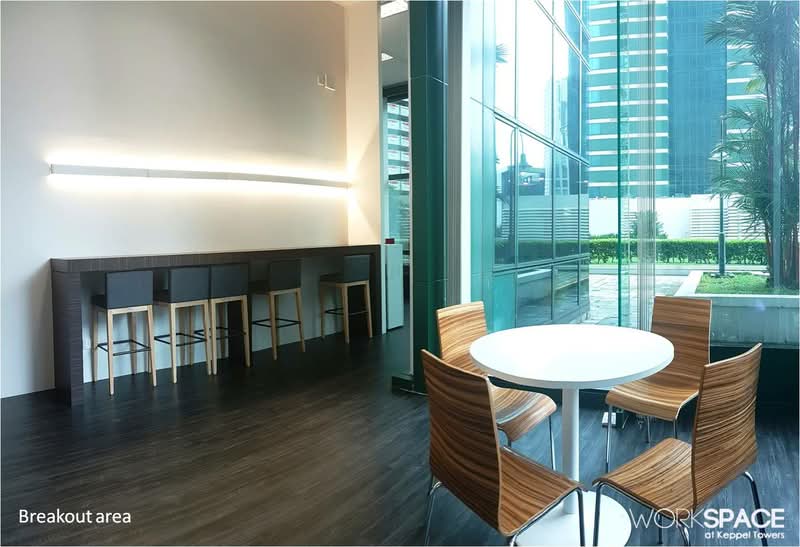 Keppel South Central, 10 Hoe Chiang Road, 2,400 sqft, Office For Rent, by George Siow, 500070985 - Co-share breakout area - CommercialGuru.com.sg