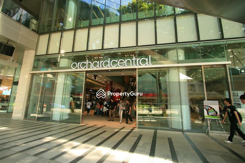 Shopping at Orchard Central Shopping Centre on Orchard Road, Singapore.  Orchard Central shopping
