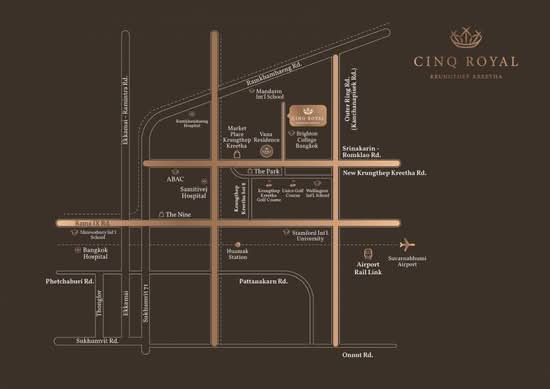 CINQ ROYAL Krungthep Kreetha : แซงค์ รอยัล กรุงเทพกรีฑา - Site Plan