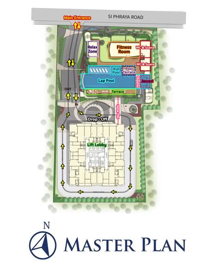 Supalai Premier Si Phraya-Samyan : คอนโด ศุภาลัย พรีเมียร์ สี่พระยา-สามย่าน - Site Plan