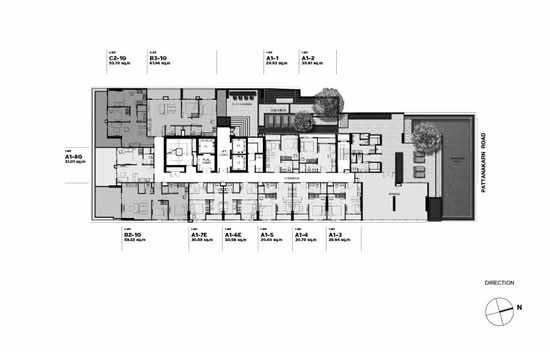 Metris Pattanakarn-Ekkamai - Site Plan