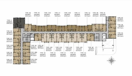 Escent Ubonratchathani : เอสเซ็นท์ อุบลราชธานี - Site Plan