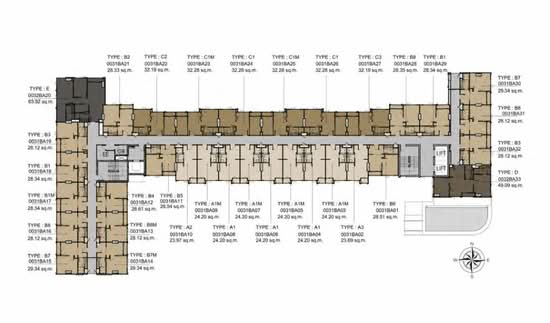 Escent Ubonratchathani : เอสเซ็นท์ อุบลราชธานี - Site Plan