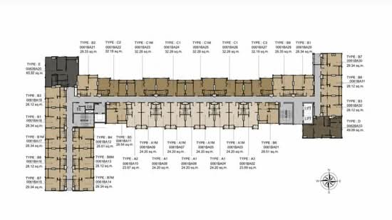 Escent Ubonratchathani : เอสเซ็นท์ อุบลราชธานี - Site Plan